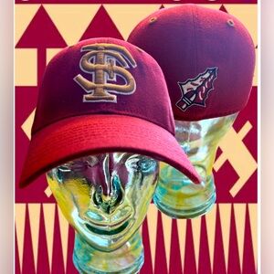 FSU Florida State Seminoles Top of World Stretch Flexfit One-Fit Logo Hat NWOT